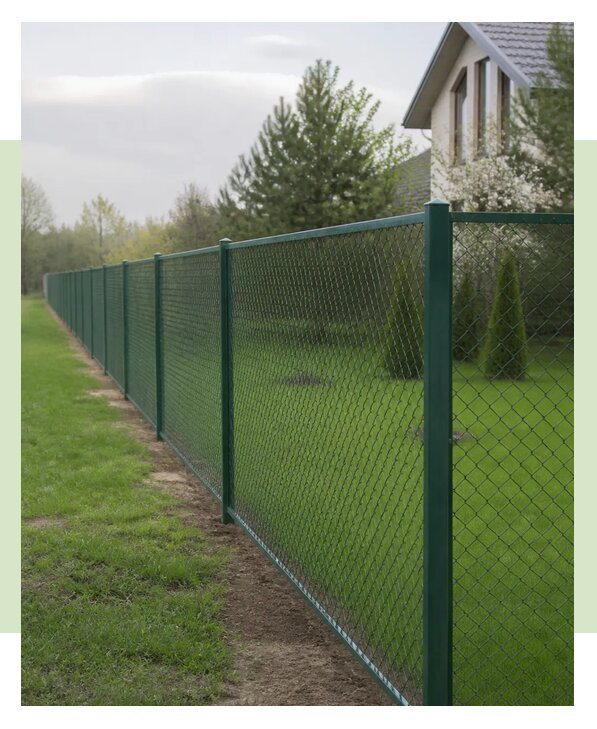 Забор из рабицы в ПВХ покрытии в Златоусте по цене от 1907 р. | ЗаборЭксеперт-Злт